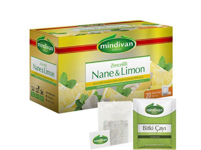 Mint Lemon Ginger Tea 20s Herbal Tea