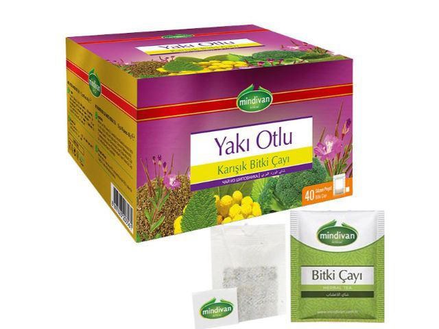 Yakı Herbal Tea 40 pcs envelope with string (Mixed herbal tea) Filtering Bag