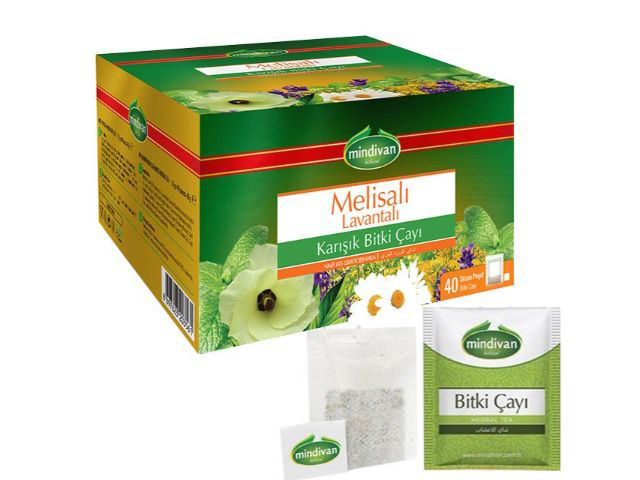 Melisa Lavender Tea 40 pcs envelope with string (Mixed herbal tea) Filtering Bag